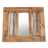 Wardrobe mirror "STOCKHOLM" | 70x60 cm, recycled wood | coat rack Pic:1