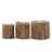 3Pcs Set candle holder "CASTLE" | recycled wood | tealight holder Pic:2
