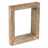 Wall mirror "RUSTIQUE" | 50x40 cm, recycled wood | wooden mirror