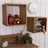 2 Pcs shelves "VINTAGE CUBE" | recycled wood | decoration shelves Pic:9