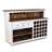 Bar cabinet "PUREWOOD" | 150x110x55 cm | wooden cupboard