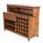 Bar cabinet "PUREWOOD" | 150x110x55 cm | wooden cupboard Pic:2