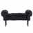 Design seating bench "WOLF" | 39.5", upholstered | vanity bench Pic:1