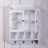 Country style wall cabinet "LOTTA" | white, glass door | shabby chic Pic:2
