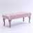 Upholstered baroque bench "CHARLOTTE" | pink, 39" | seating bench Pic:1