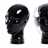 Headphone mount "BLACK" 12" | Kare Design 39951 | decoration head