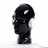 Headphone mount "BLACK" 12" | Kare Design 39951 | decoration head Pic:2