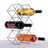 Wine bottel rack "SQUARE" | metal, silver, 15" | bottle holder Pic:3