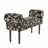 Seating bench "CAMOUFLAGE" | 39.5", upholstered | vanity bench