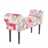 Design seating bench "PROVENCE" | 39.5", flower print | Patchwork