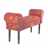 Design seating bench "ORIENT" | 39.5", red shades | vanity bench