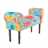 Design seating bench "NEW PATCHWORK" | 39.5", Patchwork, multicoloured