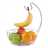  METAL FRUIT BASKET "FRESH" | Ø 25 cm, with banana hook | fruit bowl Pic:3