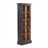 CD & Bookshelf "NATURE" | 37x14", black | wooden shelf