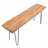 Solid seating bench "PLANK" | 47x20x12", recycled wood | chair Pic:2