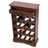 Vintage wine rack "CORTEZ" | 33.5x21.5x9", brown | bottle holder Pic:3