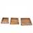 3 Pcs tray set "VALET" | 18x10.5", recycled wood | kitchen trays Pic:1