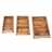 3 Pcs tray set "VALET" | 18x10.5", recycled wood | kitchen trays Pic:2