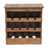 Wine rack "RUSTIQUE" | 70x70x38 cm, recycled wood | bottle holder Pic:1