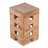 Design stool "BRICK" | 19", recycled wood | wooden chair