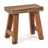 Seating stool "RUSTIC" | 16x16.5x9.5", recycled wood | wooden chair