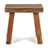 Seating stool "RUSTIC" | 16x16.5x9.5", recycled wood | wooden chair Pic:1