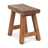 Seating stool "RUSTIC" | 16x16.5x9.5", recycled wood | wooden chair Pic:2