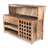 Bar cabinet "WASTEWOOD" | 59x43x21.5" | wooden cupboard