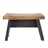 Footstool "SCHEMEL" | recycled wood, nature black | wooden stool Pic:1