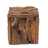 Driftwood seating box "TEAK 30" | recycled wood, 30x30x30 cm | stool Pic:1
