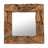Wooden mirror "TEAK 50" | Teak wood, 50x50 cm | wall mirror