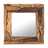 Wooden mirror "TEAK 50" | Teak wood, 50x50 cm | wall mirror Pic:1