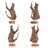 Driftwood sculpture "ROOTS 40" | Teak wood, 40 cm | decoration statue Pic:4