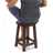 Stool "COTTAGE" | mahogany, round, 46x30 cm (HxW) | decoration stool Pic:5