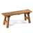 Bench "LOG HOUSE 90" | mahogany, 90x37cm(WxH) | wooden bench