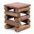 Stool "BLOCK 38" | 30x30x39cm (WxDxH), recycled teak wood | seating