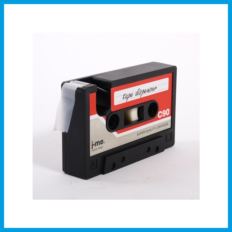 TAPE DISPENCER RETROTAPE KASSETTE Tesa Abroller rot  